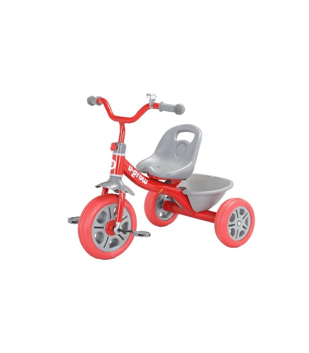 Tricicleta cu pedale, rosie, U-Grow