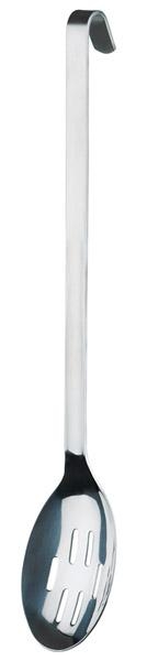 Lingura perforata pentru servire, inox, lavabila in masina de spalat vase, dimensiuni 105x70mm, lungime: 410mm