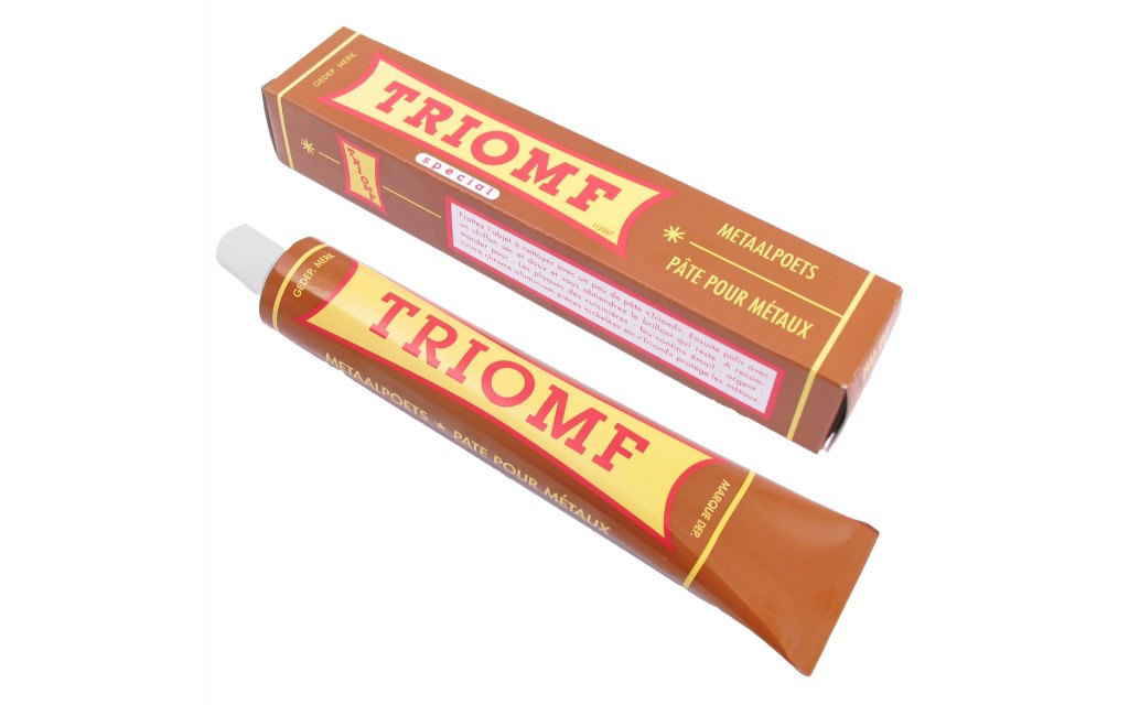 Triomf Metal Polish, Pasta de polisat pentru toate tipurile de metale, 75ml