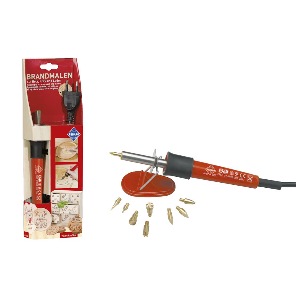 Pebaro 0260, Set pentru pirogravura, 30W, 220V, include 9 varfuri