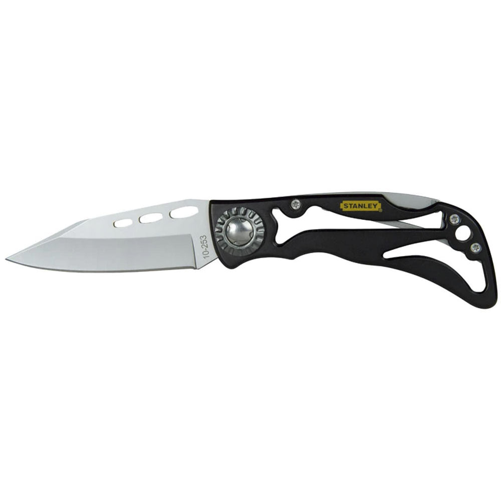 Stanley 0-10-253, Cutit Skeleton, lama tratata cu titan, buton pentru deschidere rapida, 173mm