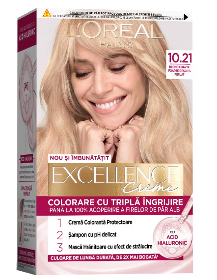 LOREAL EXCELLENCE VOPSEA DE PAR 10.21 BLOND DESHIS PERLA