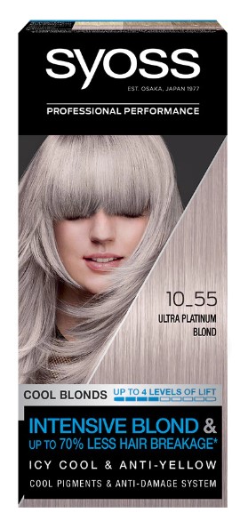 SYOSS COLOR VOPSEA DE PAR 10-55 ULTRA PLATINUM BLOND
