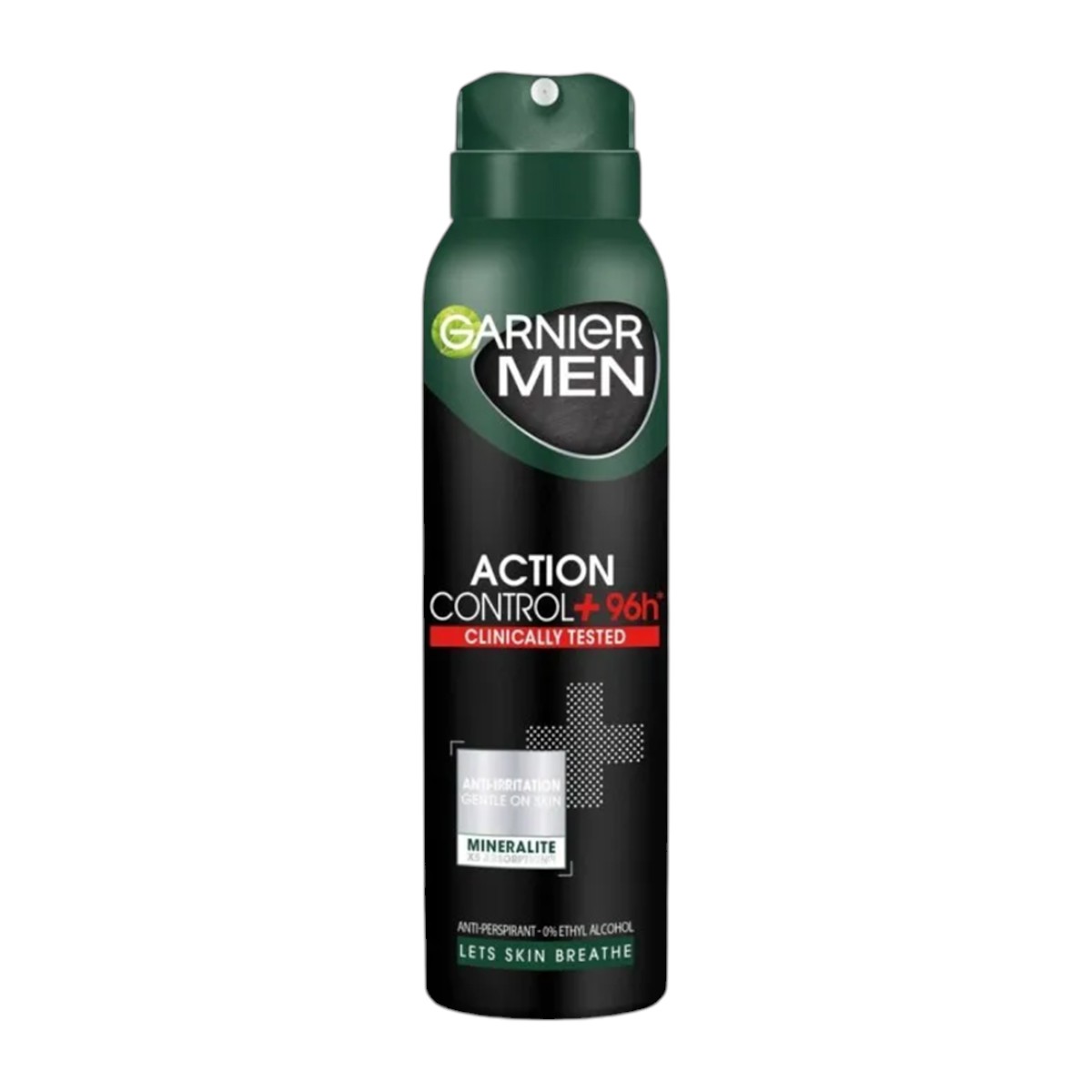 GARNIER MEN DEO SPRAY 150ML ACTION CONTROL+96H CLINICALLY TESTED