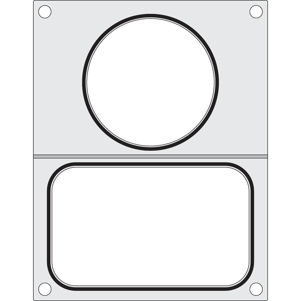 Matrita sigilare pentru un recipient cu un compartiment 178x113 mm + pentru un recipient de supa 115 mm
