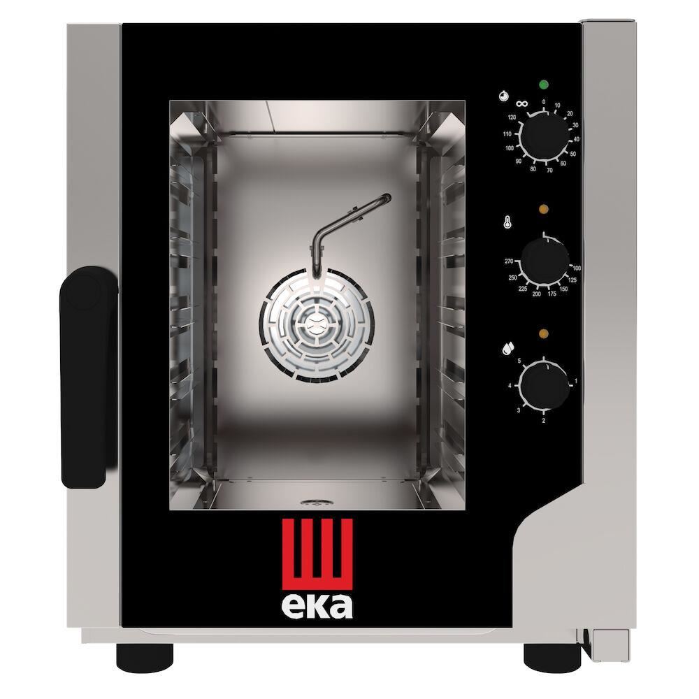 Cuptor Tecnoeka cu convectie si abur Evolution New 5 x GN 2/3, electric, cu pulverizare directa, control electromecanic, GN 2/3, 230V, 3200W