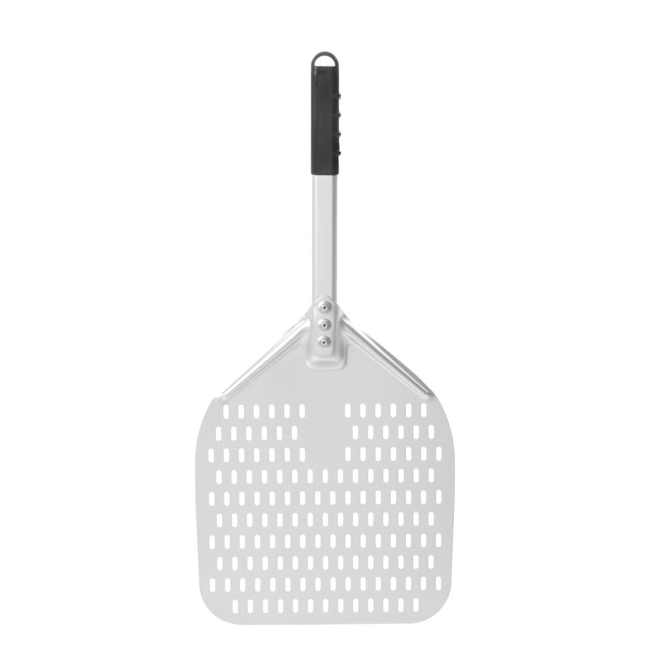 Lopata de pizza patrata perforata cu maner scurt Hendi, 305x660 mm