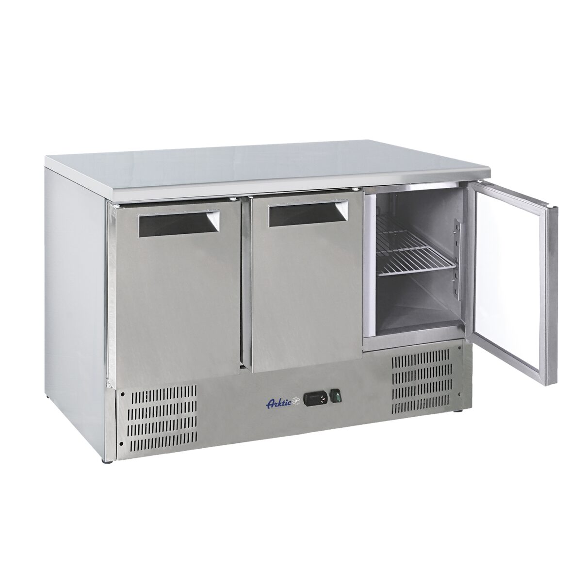 Masa rece refrigerare 368L, Hendi  inox, 3 usi,4kw, 2/8 grade C, 1365x700x(H)850mm