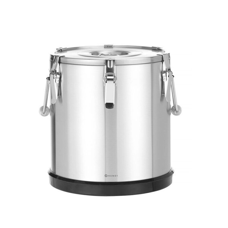 Container izolat pentru transport Hendi, inox, 25L, ø350x(H)370mm