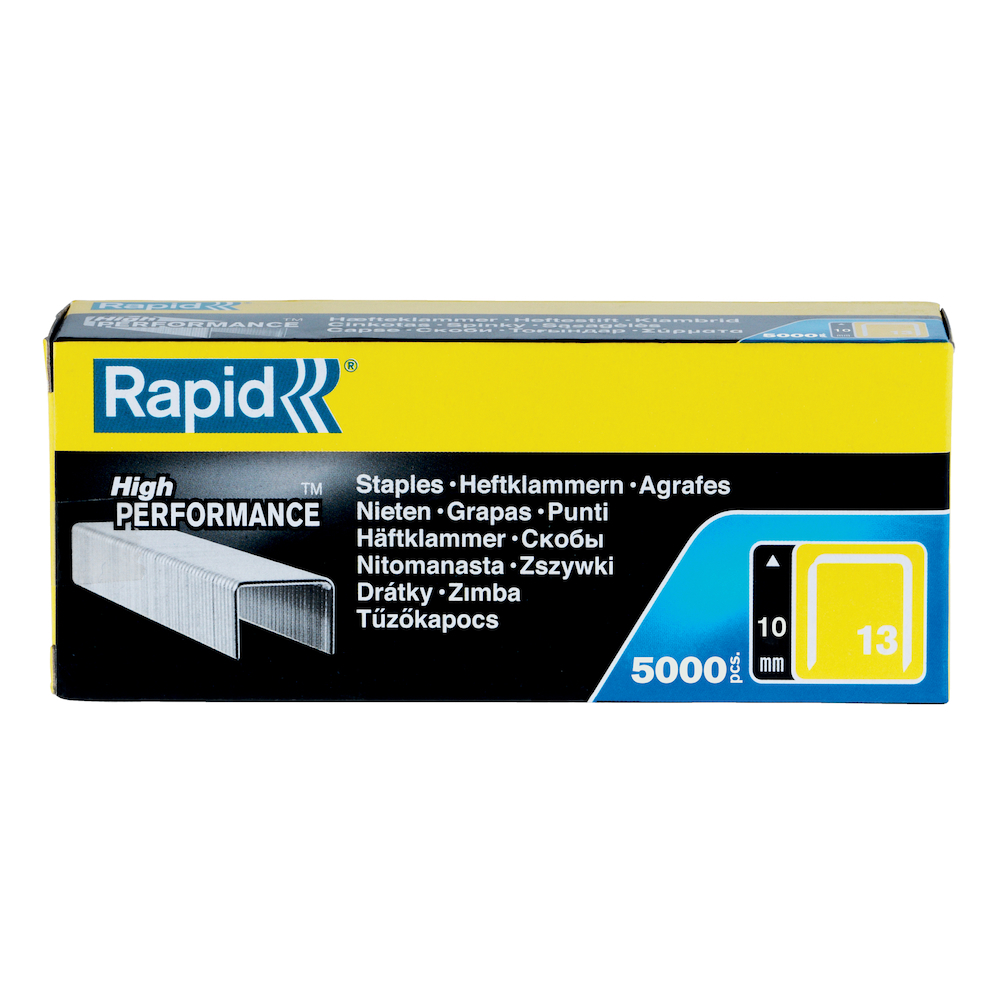 Rapid 11840600, set de 5000 de capse din sarma fina galvanizata No. 13, 10mm