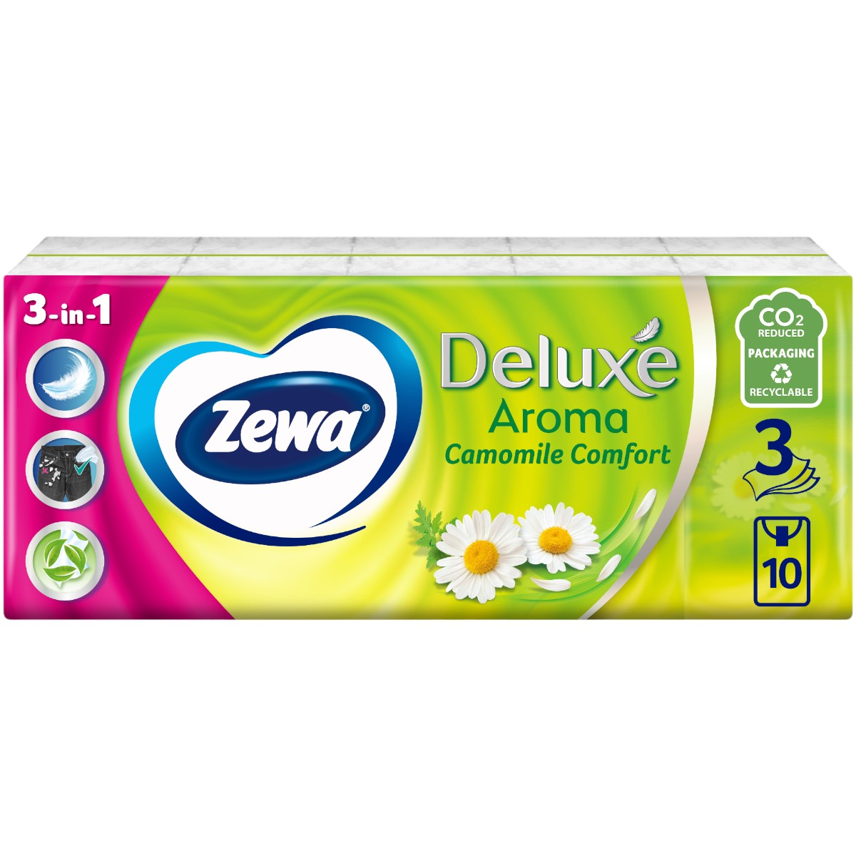 ZEWA DELUXE SERVETELE NAZALE 10BUC CAMOMILLE 3STR