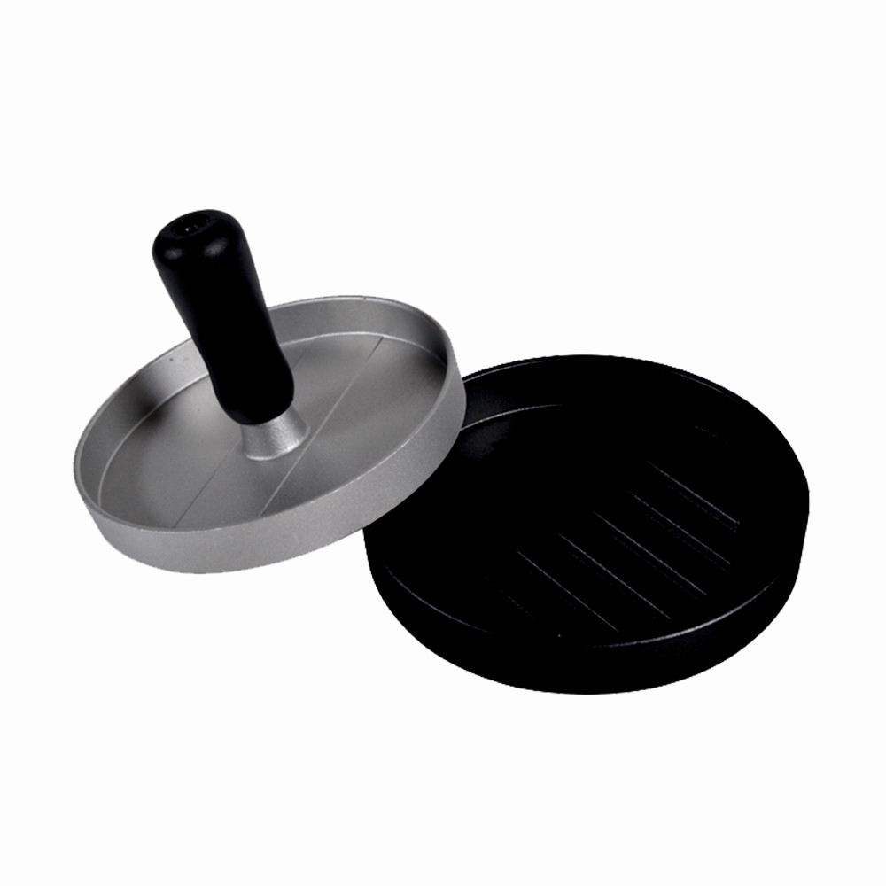 Presa pentru hamburger din aluminiu KLUGMEISTER KY1280HP, baza de plastic cu maner