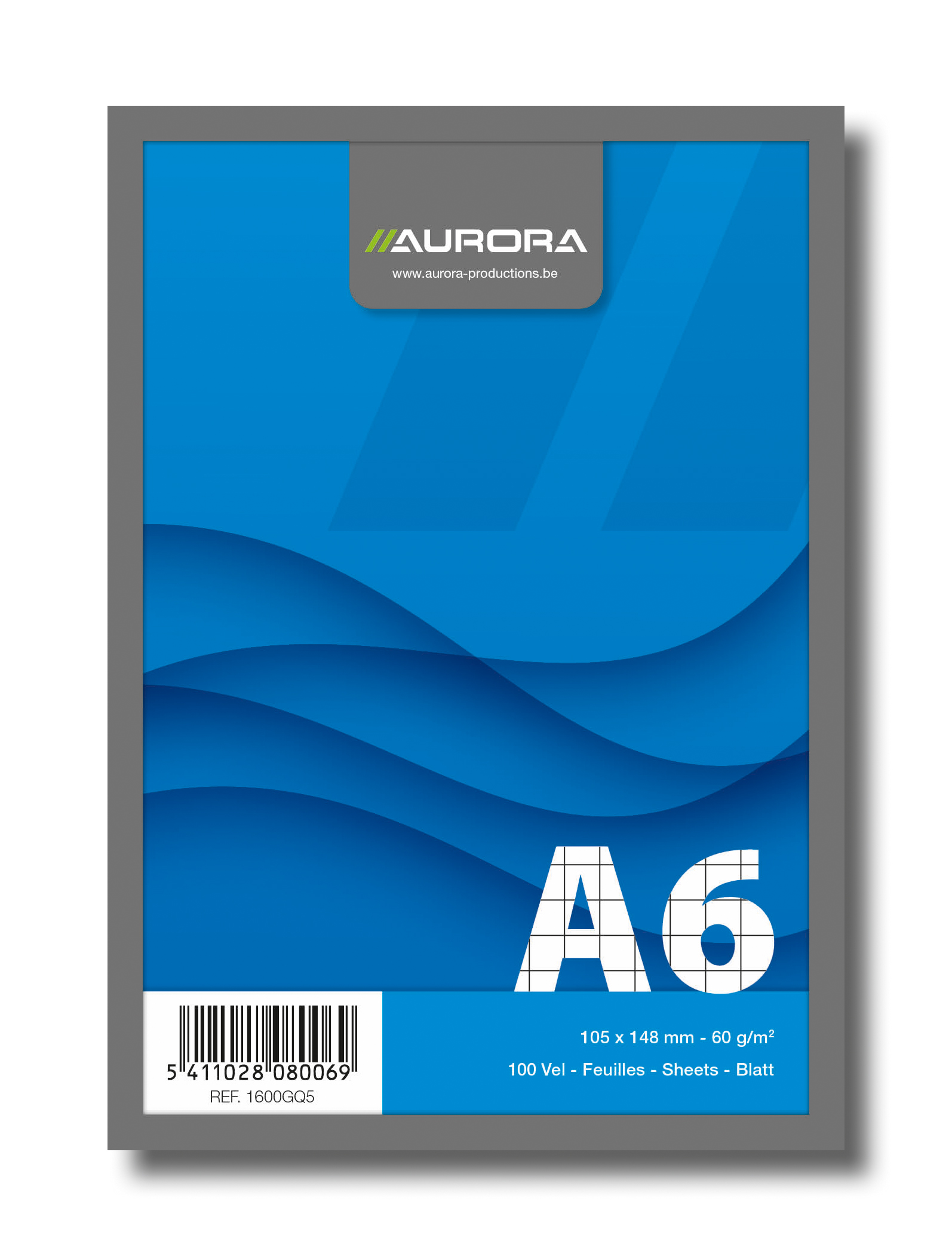 Blocnotes capsat, A6, 100 file - 60gsm, microperforatii, AURORA Office - matematica