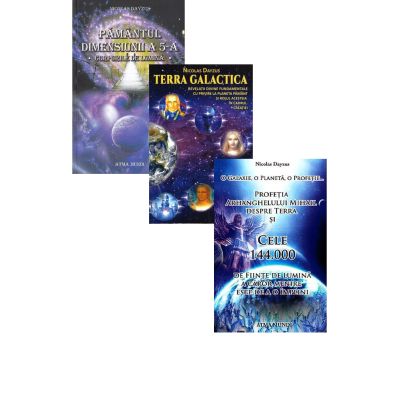 Pachet format din 3 titluri Pamantul dimensiunii a 5-a, Terra galactica, Profetia Arhanghelului Mihail despre Terra - Nicolas Dayzus