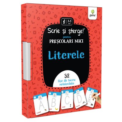 Literele. Prescolari mici. Scrie si sterge