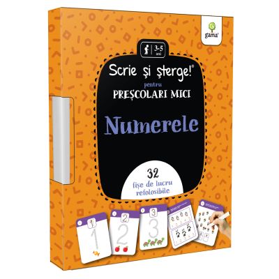 Numerele. Prescolari mici. Scrie si sterge