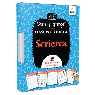 Scrierea. Prescolari si clasa pregatitoare. Scrie si sterge