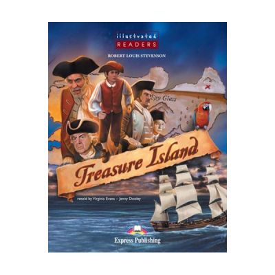 Literatura adaptata pentru copii benzi desenate Treasure Island - Virginia Evans