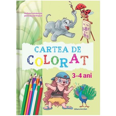 Cartea de colorat 3-4 ani