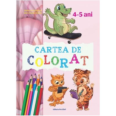 Cartea de colorat 4-5 ani