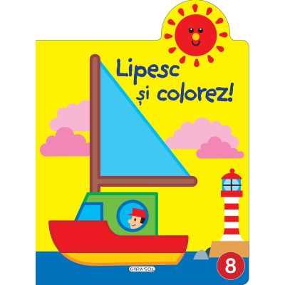 Lipesc si colorez numarul 8
