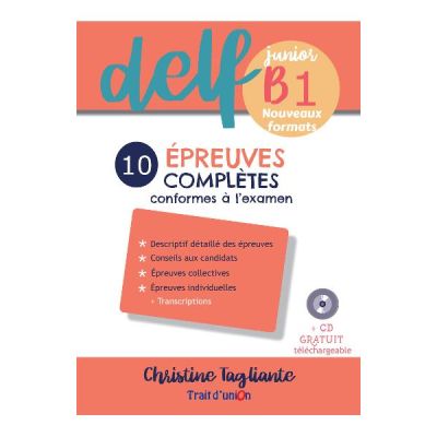 Nouveau DELF junior B1 10 preuves compltes