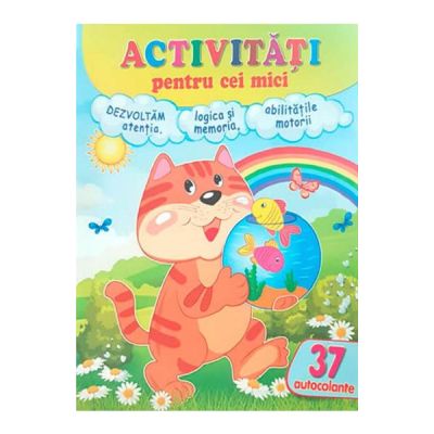 Activitati pentru cei mici. pisicuta 37 autocolante