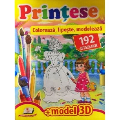 Printese. Coloreaza lipeste modeleaza 192 autocolante 3D model