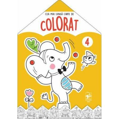 Elefantul 4. Cea mai lunga carte de colorat.