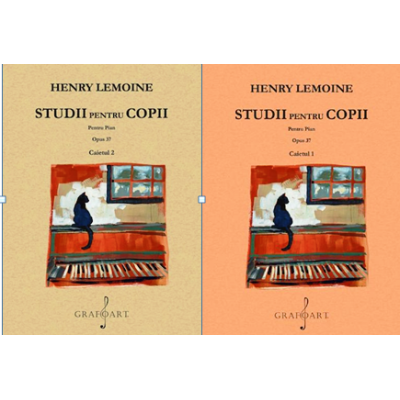 Studii de pian pentru copii op. 37. Set Caiete 12 - Henry Lemoine