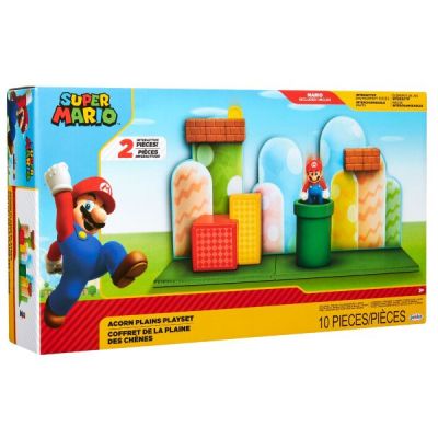 Set diorama Campie de Ghinde cu figurina 6 cm Nintendo Mario