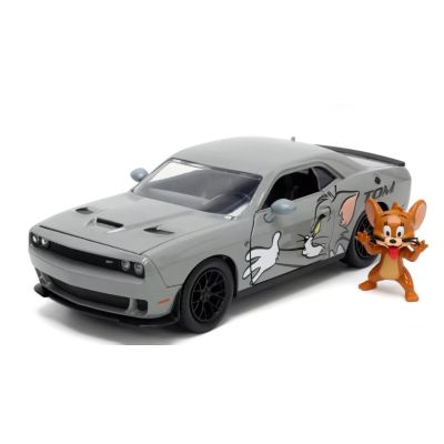 Masina metalica dodge challenger hellcat scara 1 24 si figurina jerry jada