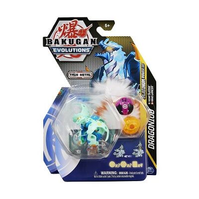 Bakugan Platinum Powerup S4 Dragonoid Nano Sledge si Nano Lancer