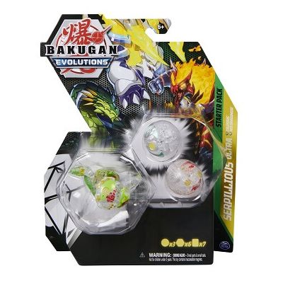 Bakugan Pachet Starter 3 Bakugani S4 Serpillious Ultra verde Colossus si Neo Dragonoid