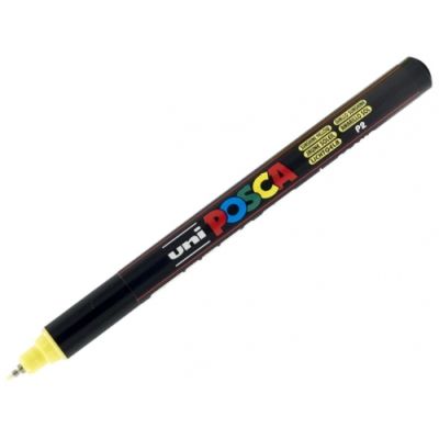 Marker UNI PC-1MR 0. 7 mm varf metalic fin sunshine yellow Posca M1263