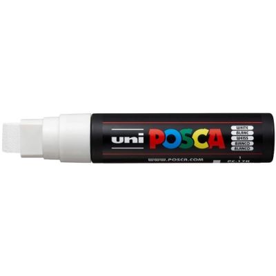 Marker UNI PC-17K 15. 0 mm varf tesit alb Posca M668