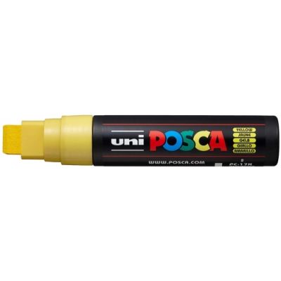 Marker UNI PC-17K 15. 0 mm varf tesit galben Posca M669