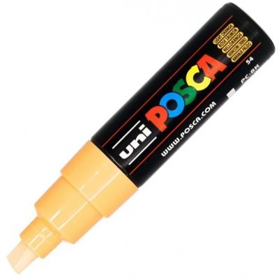 Marker UNI PC-8K 8. 0 mm varf tesit portocaliu fluorescent Posca M647