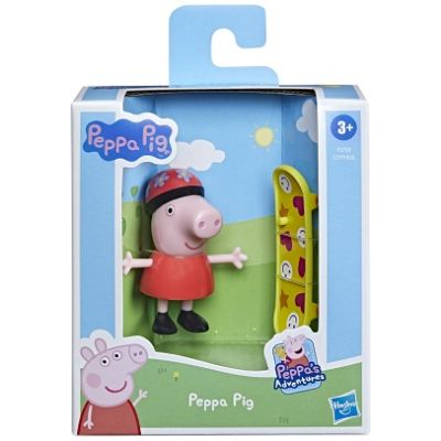 Figurina Peppa cu skateboard Prietenii amuzanti 7 cm Peppa Pig