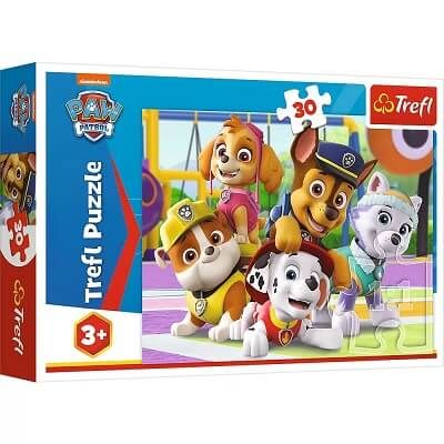 Puzzle 30 piese Patrula Catelusilor mereu la timp Trefl