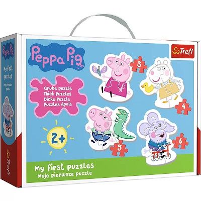 Puzzle Baby Classic Simpatica Peppa Pig 18 piese Trefl