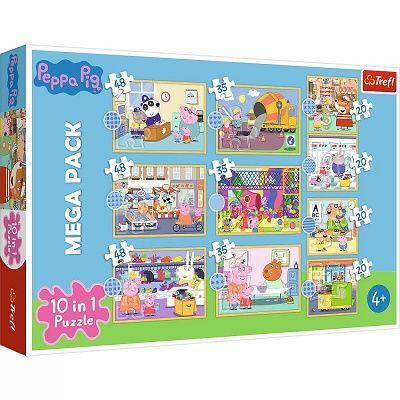 Puzzle 10in1 Intalneste-o pe Peppa Pig Trefl