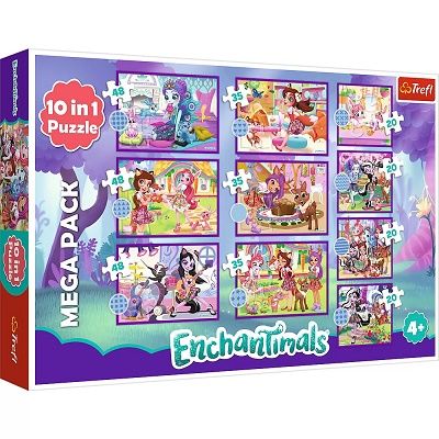 Puzzle 10in1 Enchantimals Fetele uimitoare Trefl