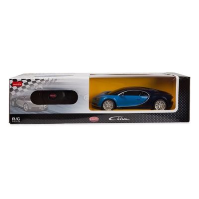 Masina cu telecomanda Bugatti Chiron albastru scara 1 24 Rastar