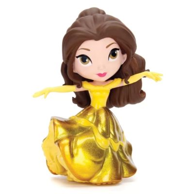 Figurina Disney princess belle cu rochita aurie 10 cm jada
