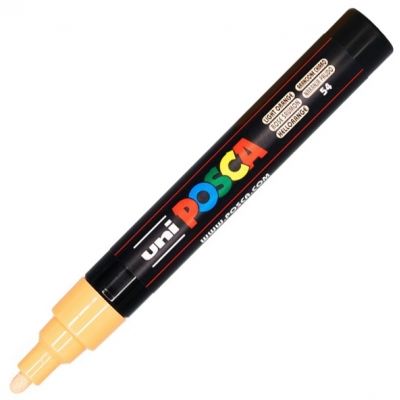 Marker UNI PC-5M 1. 8-2. 5 mm portocaliu deschis Posca M864