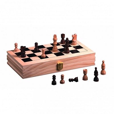 Joc Sah in cutie din lemn 29x29 cm Piatnik