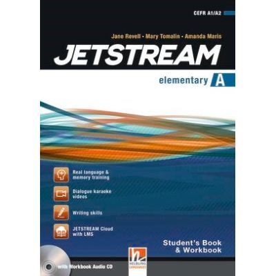 Jetstream Elementary students and workbook A