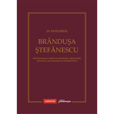 In Honorem Brandusa Stefanescu - Andrei E. Savescu