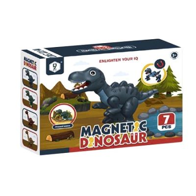 Joc constructii magnetic dinozaur 7 piese